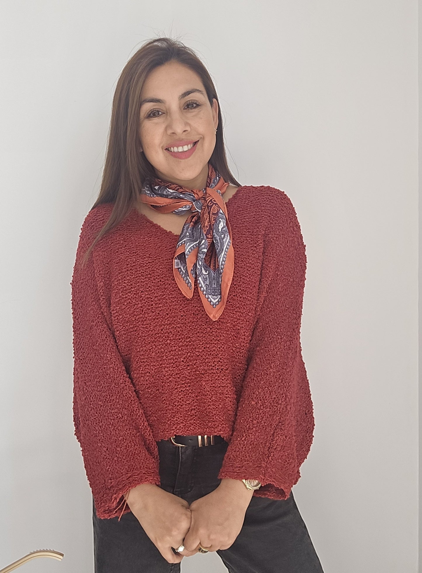 Sweater Crespo lana buclé