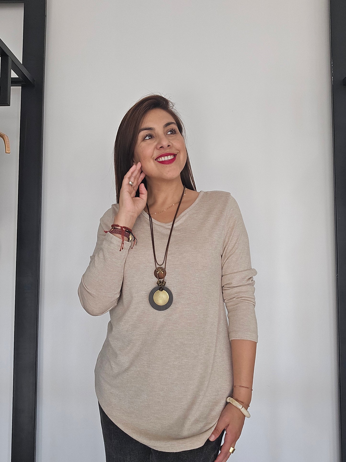 Polera con collar