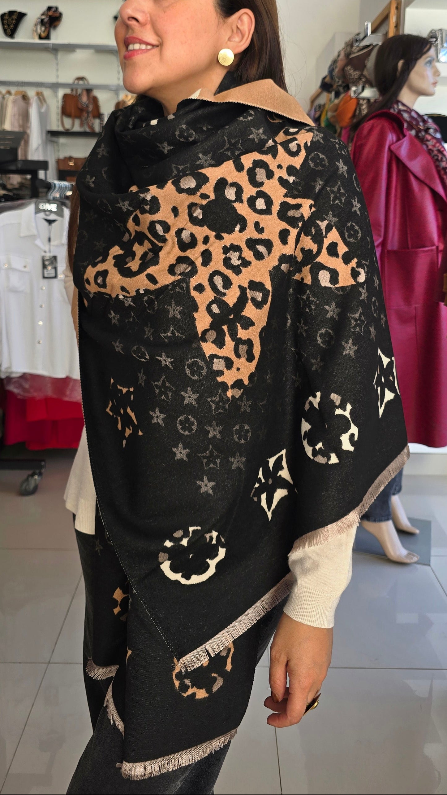 Pashimina reversible Luxe