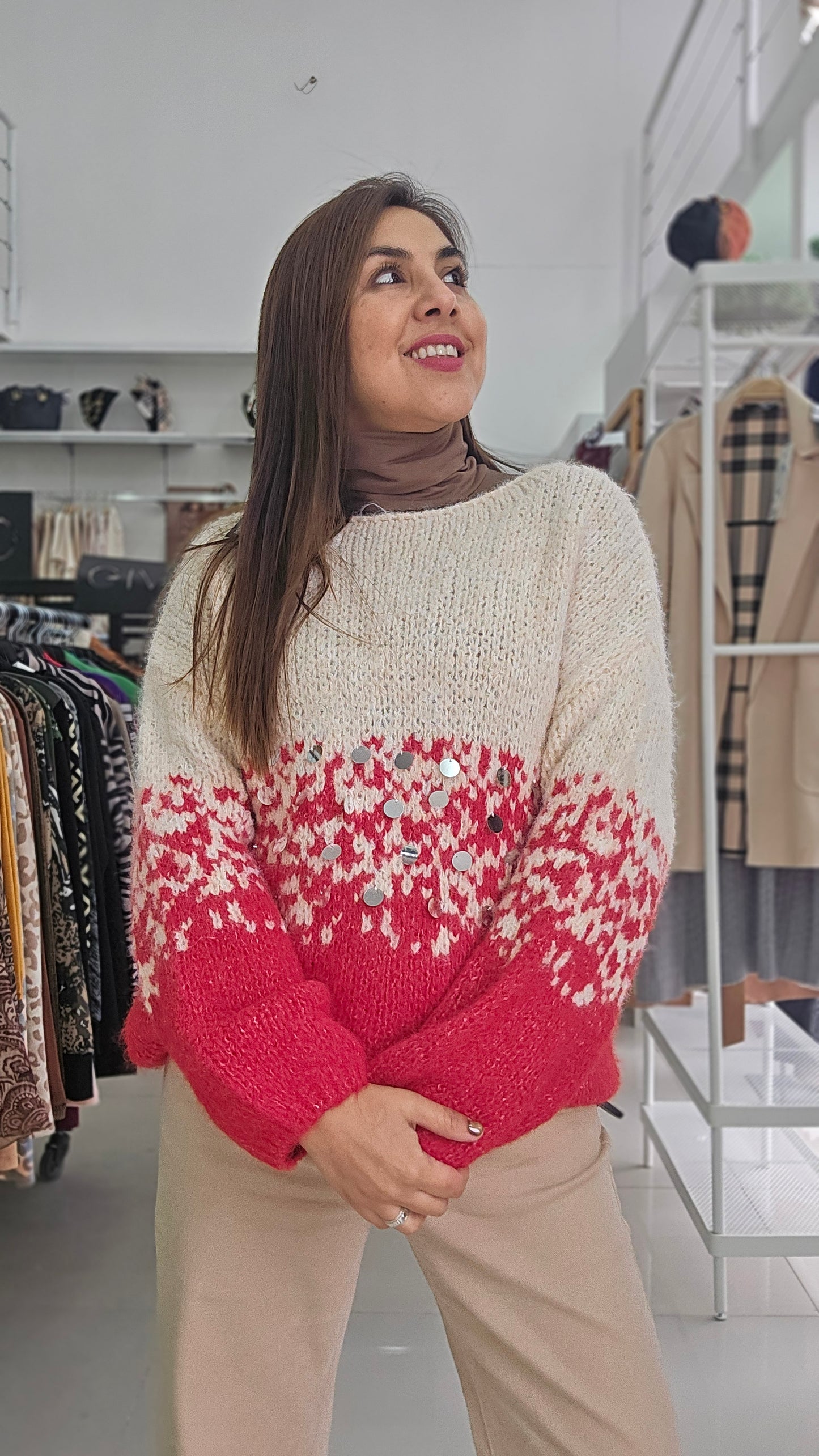 Sweater bicolor