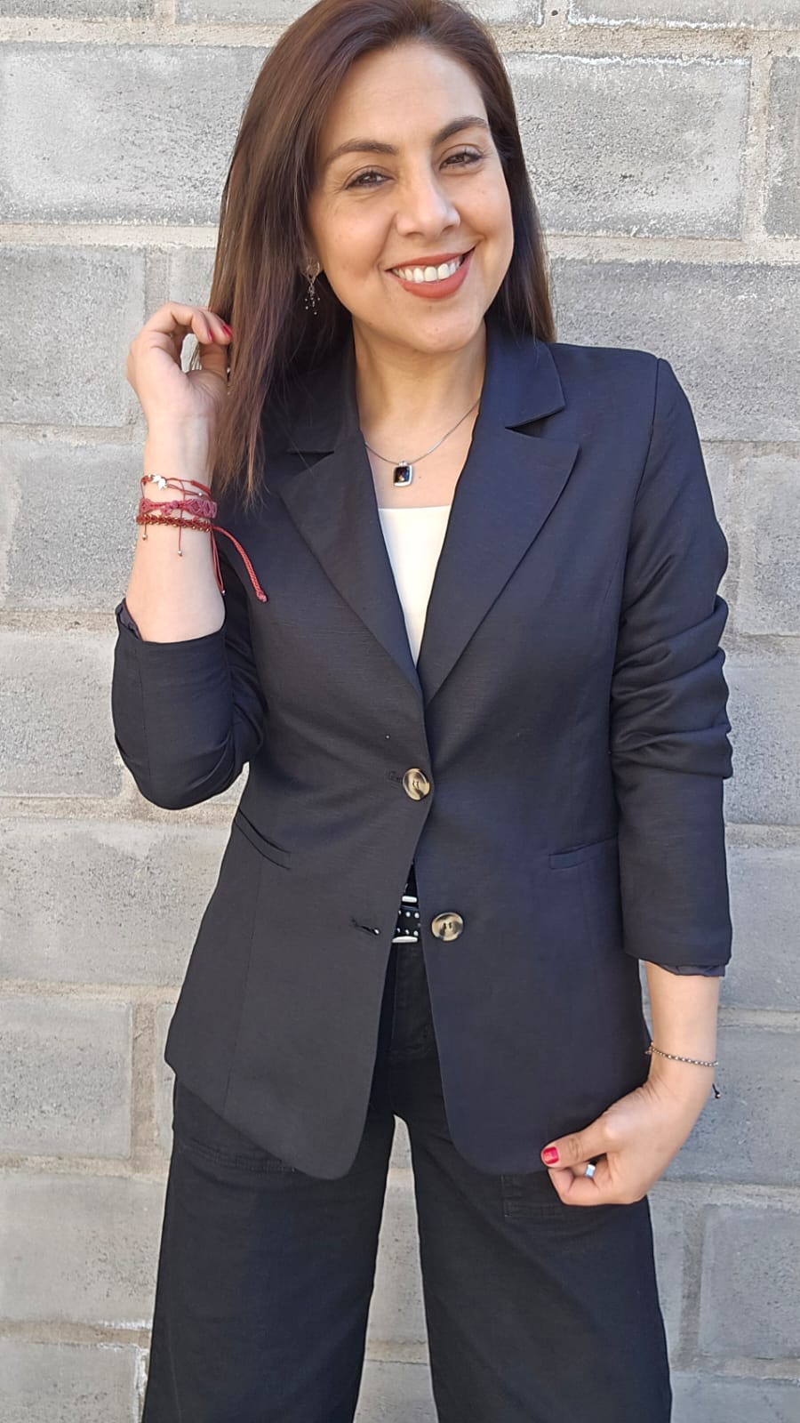 Blazer Lino Negro (Forrado)