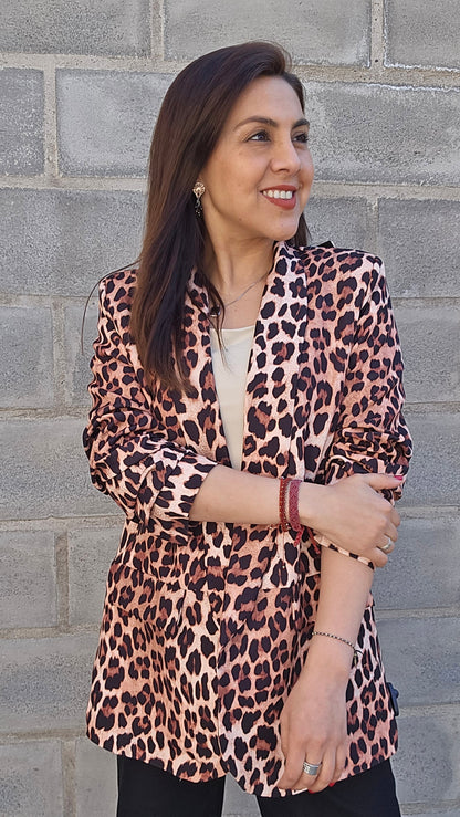 Blazer animal print