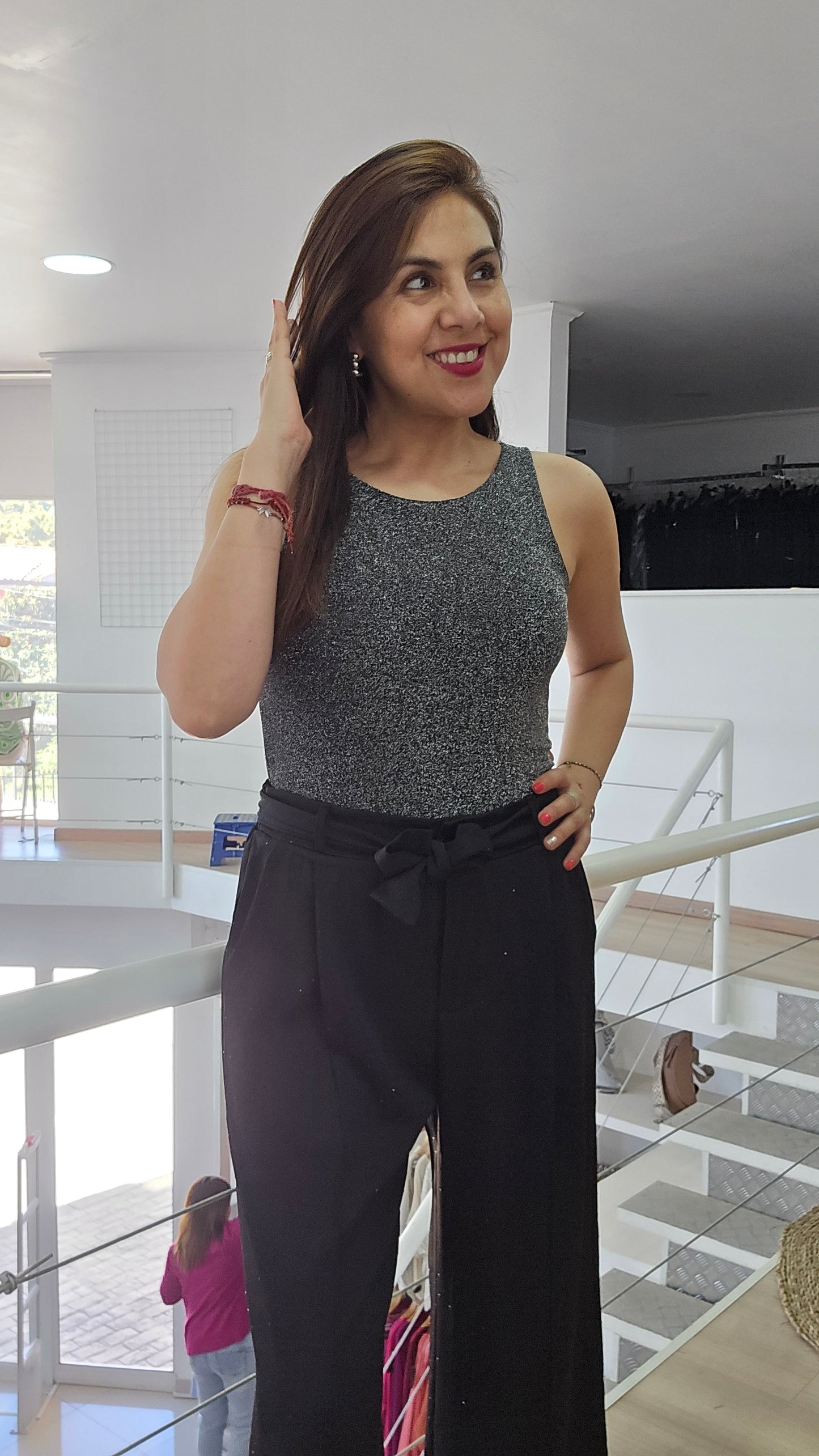 Body sin manga de lurex