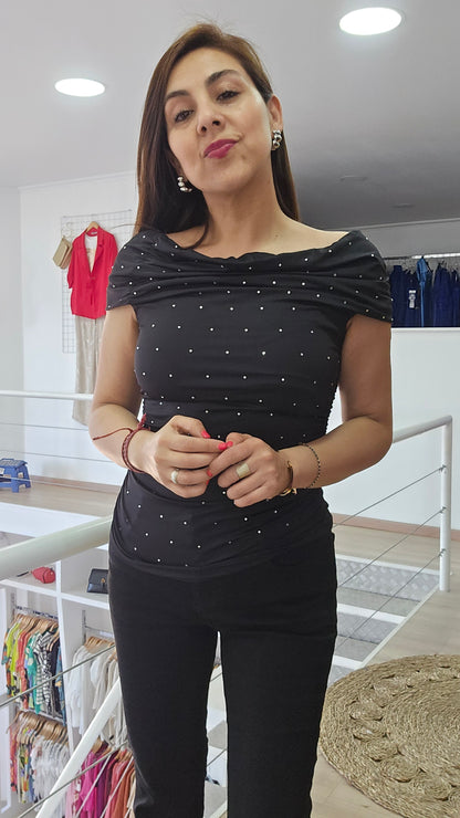 Poleras strass