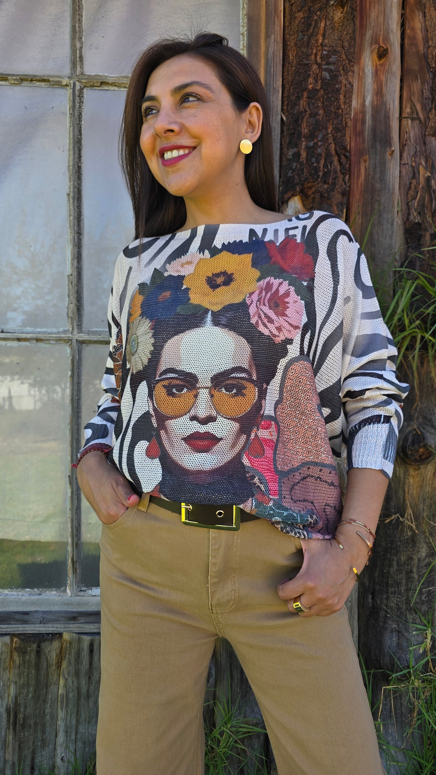 Sweater Italiano Frida Kahlo