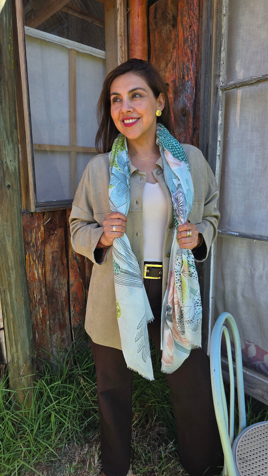 Chaqueta Gamuza Larga