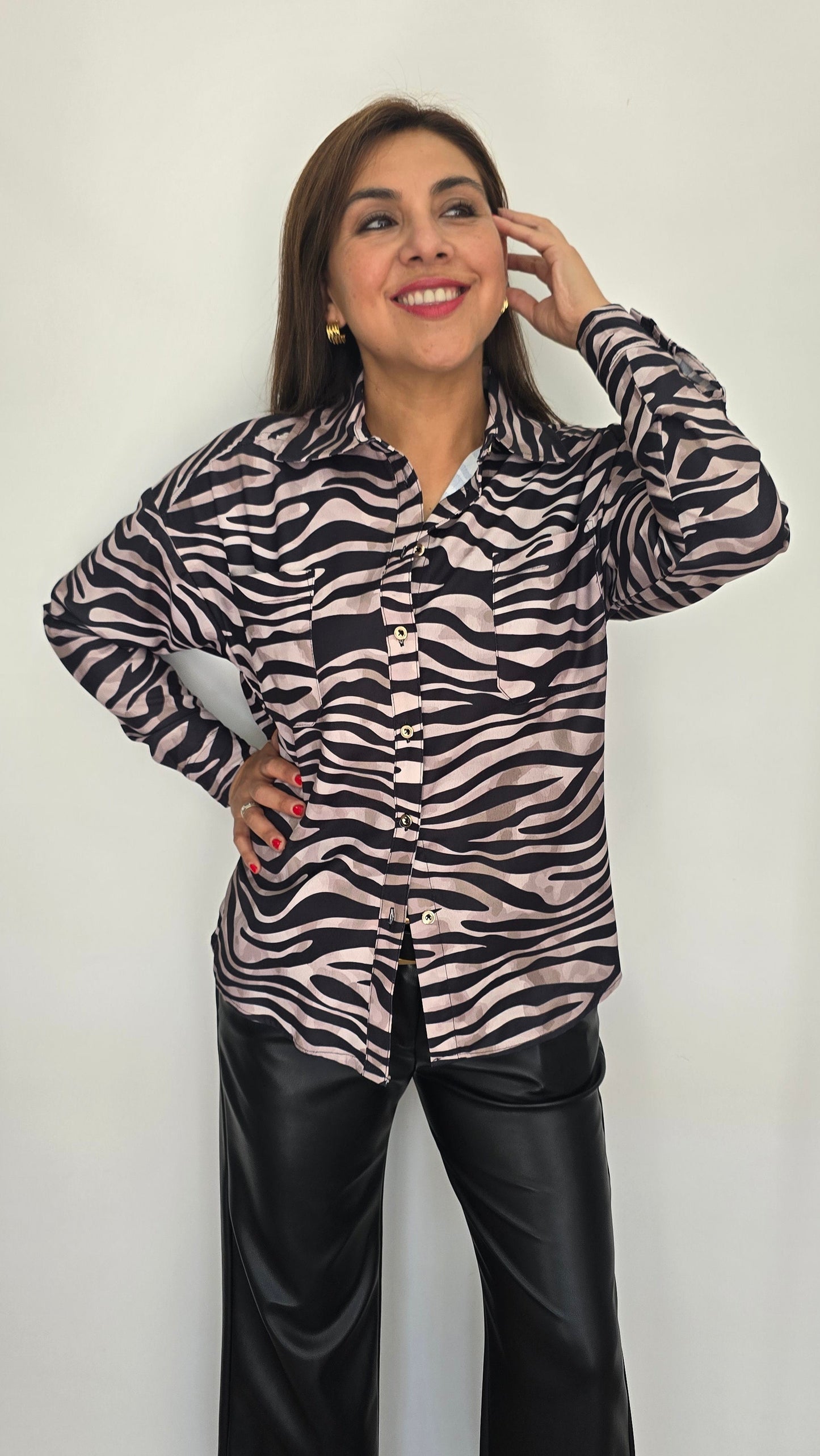 Blusa Zebra Satinada