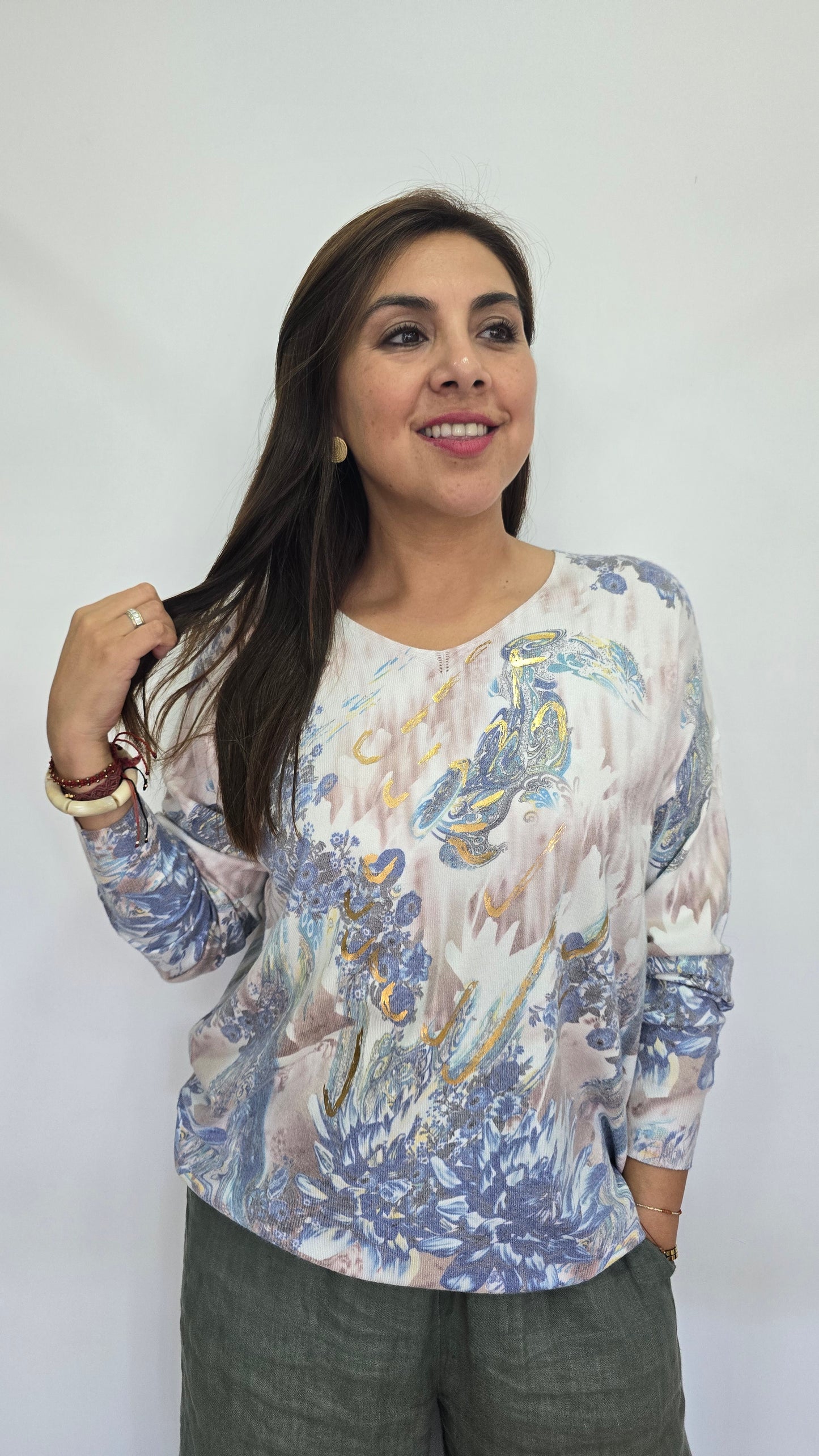 Sweater Floral Colores