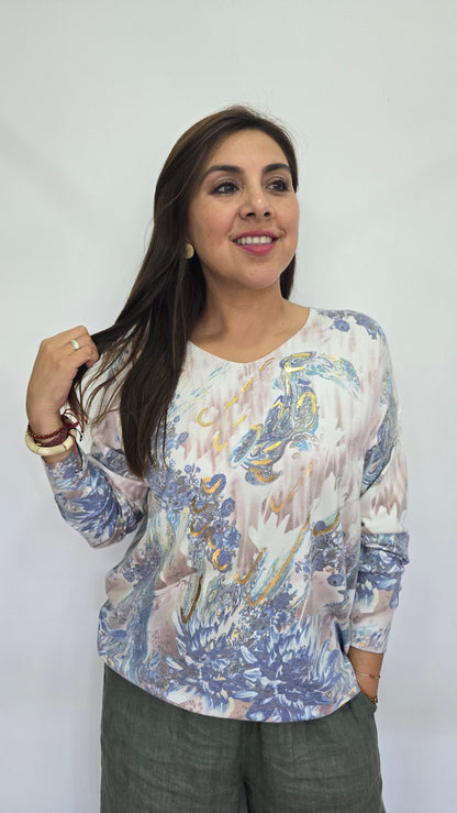 Sweater Floral Colores