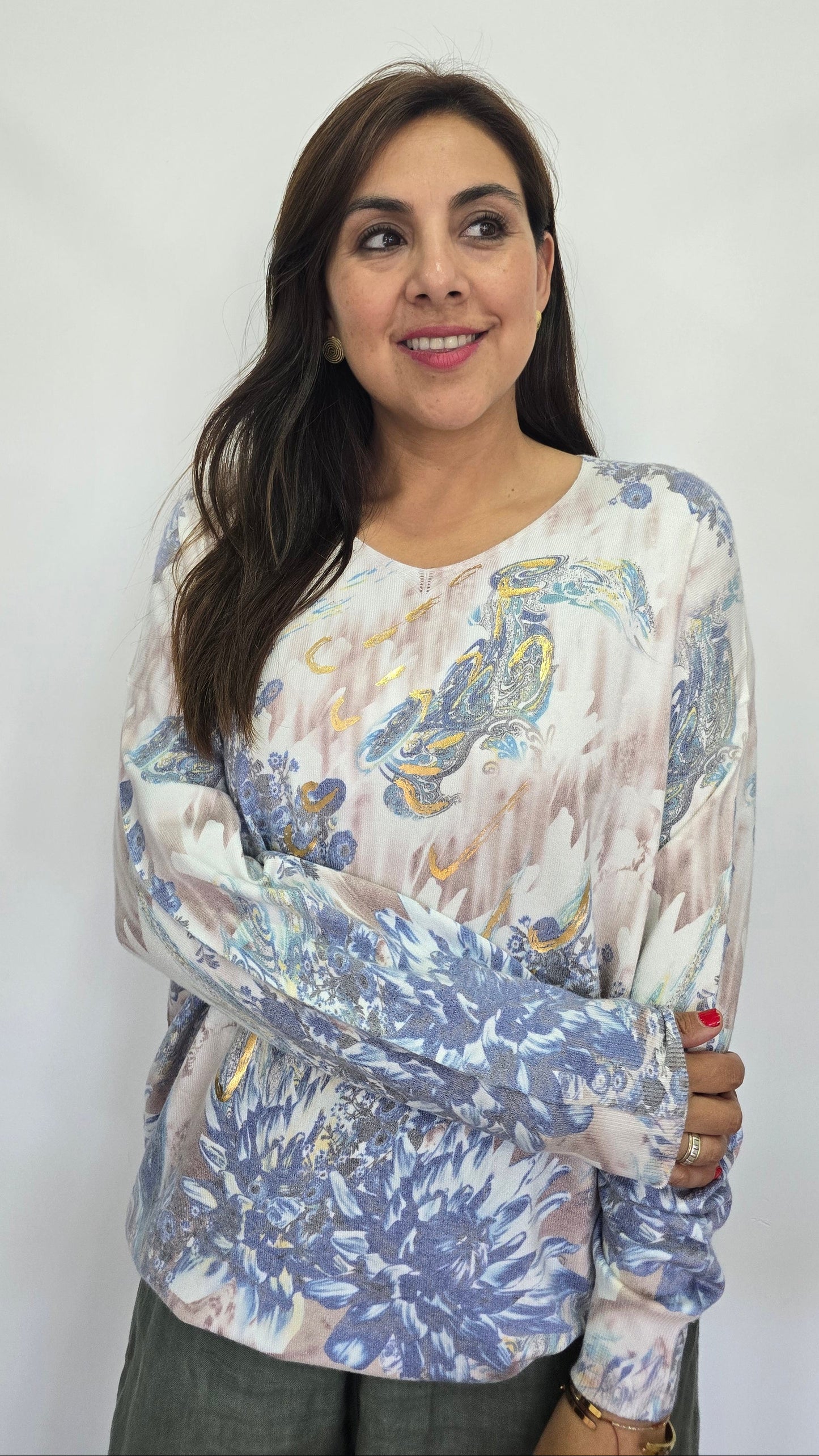 Sweater Floral Colores