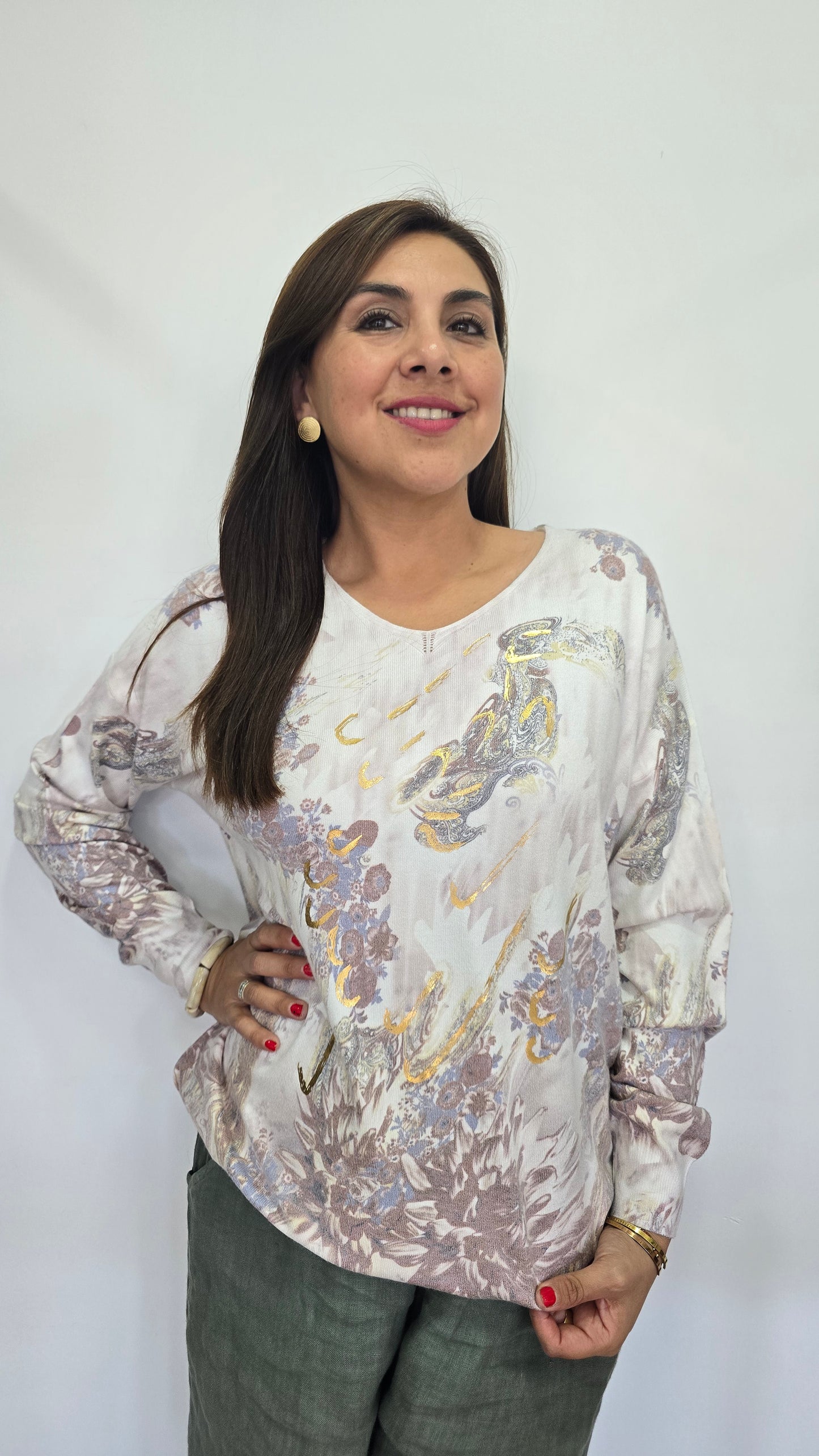 Sweater Floral Colores
