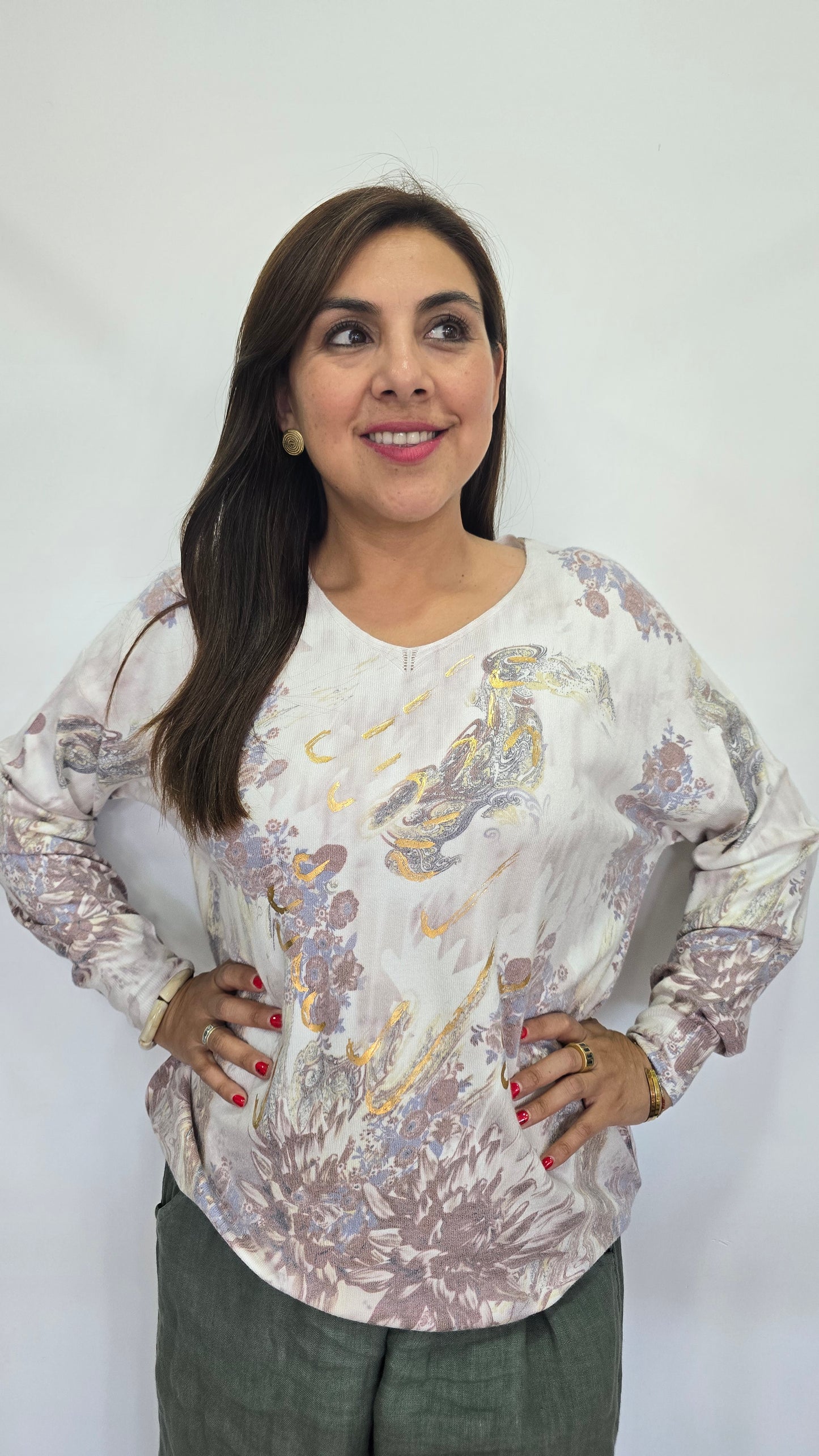 Sweater Floral Colores