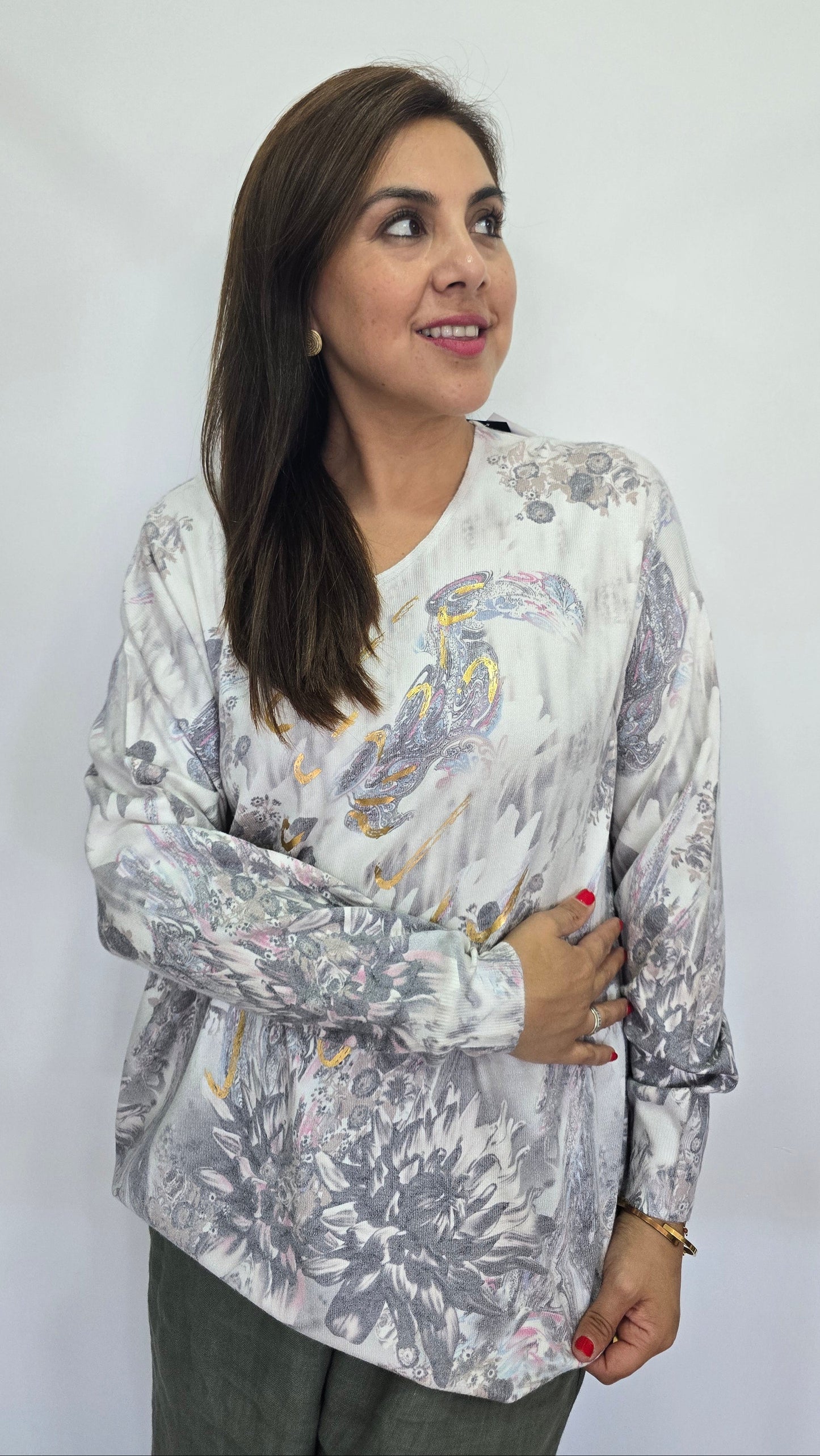 Sweater Floral Colores