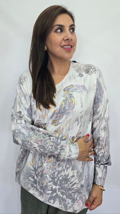 Sweater Floral Colores