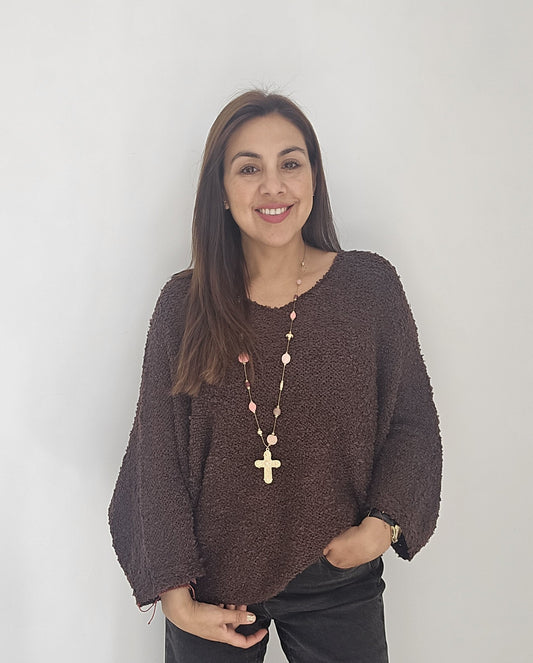 Sweater Crespo lana buclé