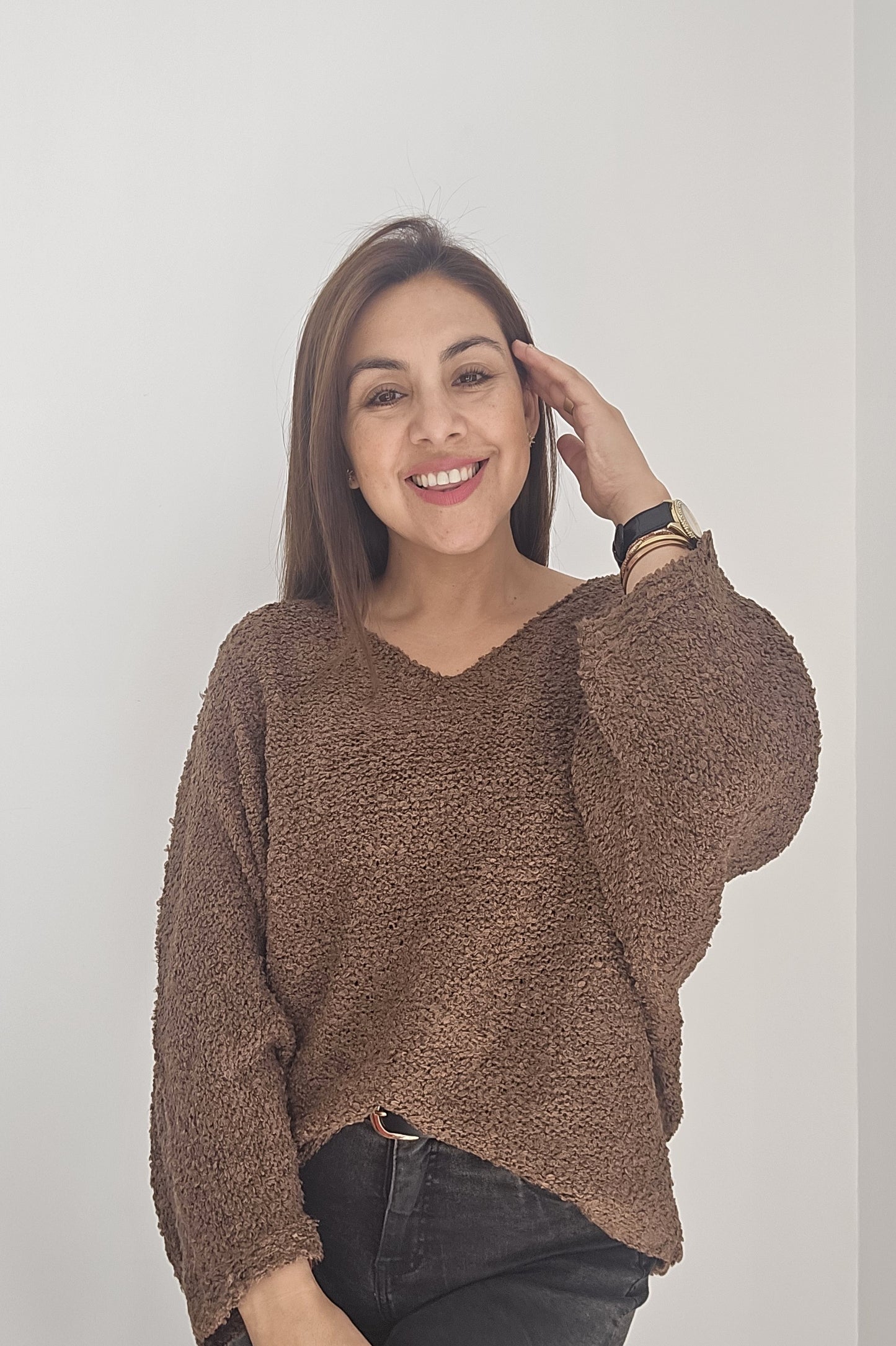 Sweater Crespo lana buclé