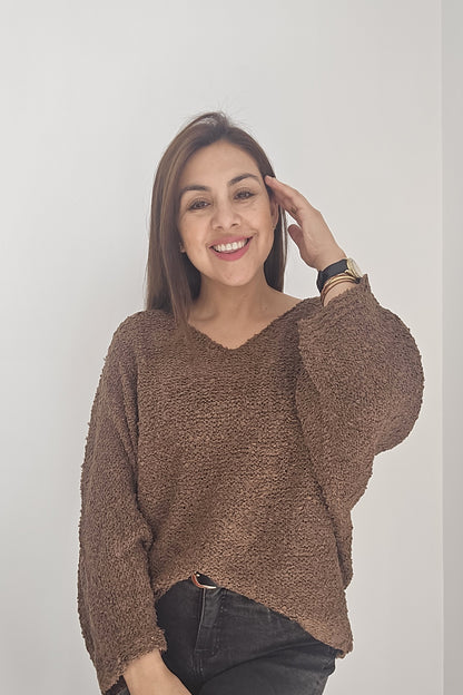 Sweater Crespo lana buclé