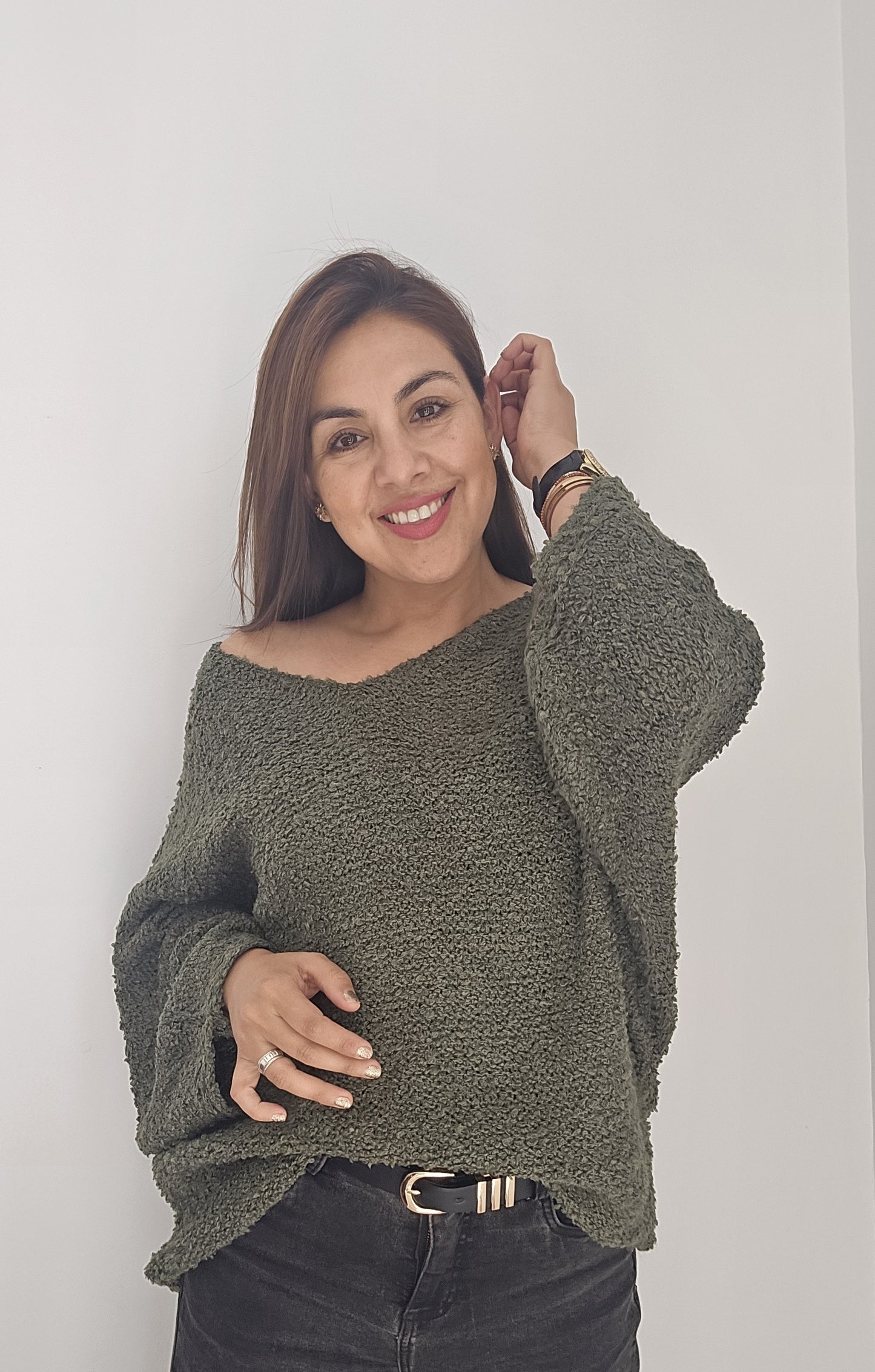 Sweater Crespo lana buclé