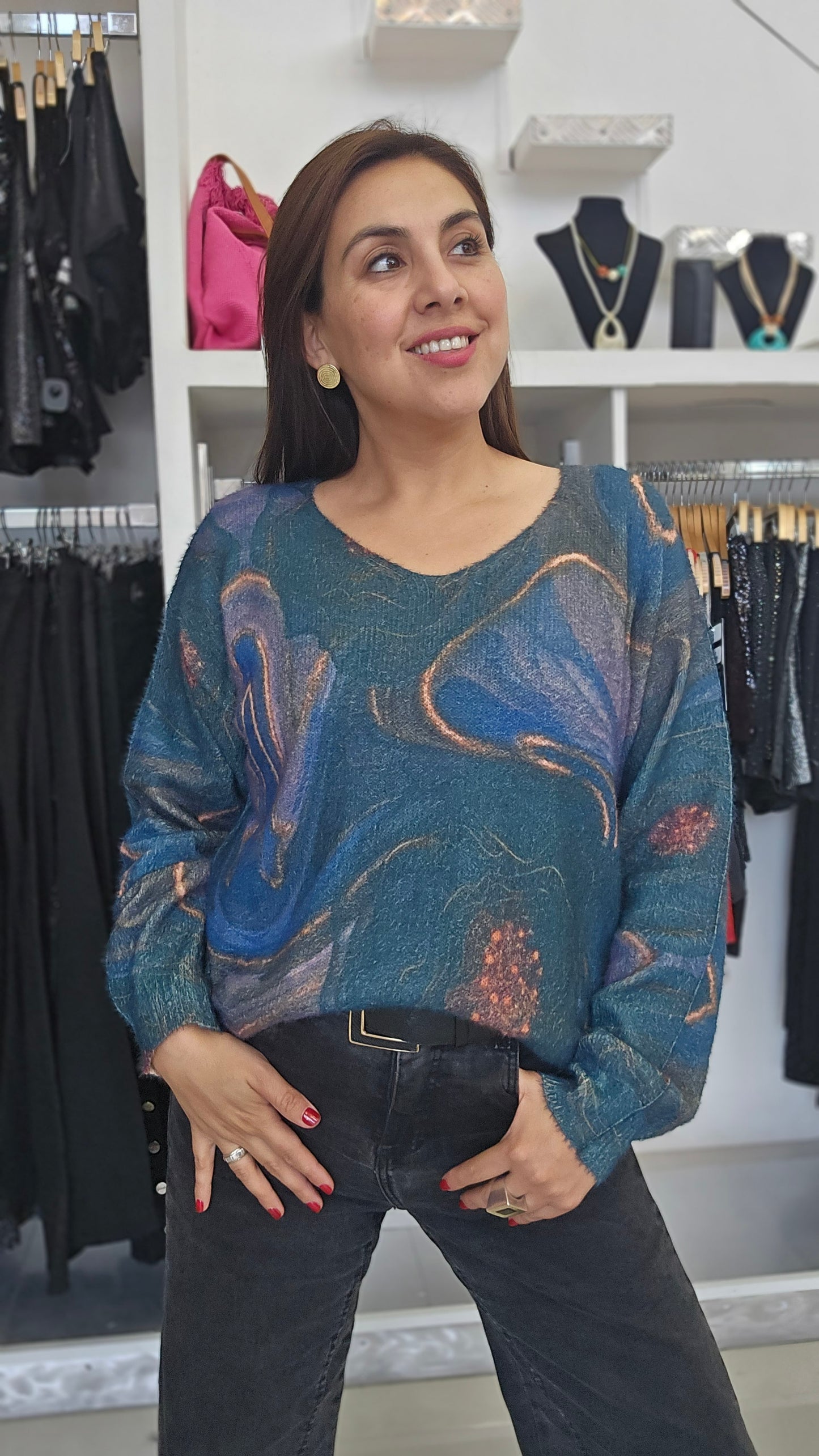Sweater tipo cachemira