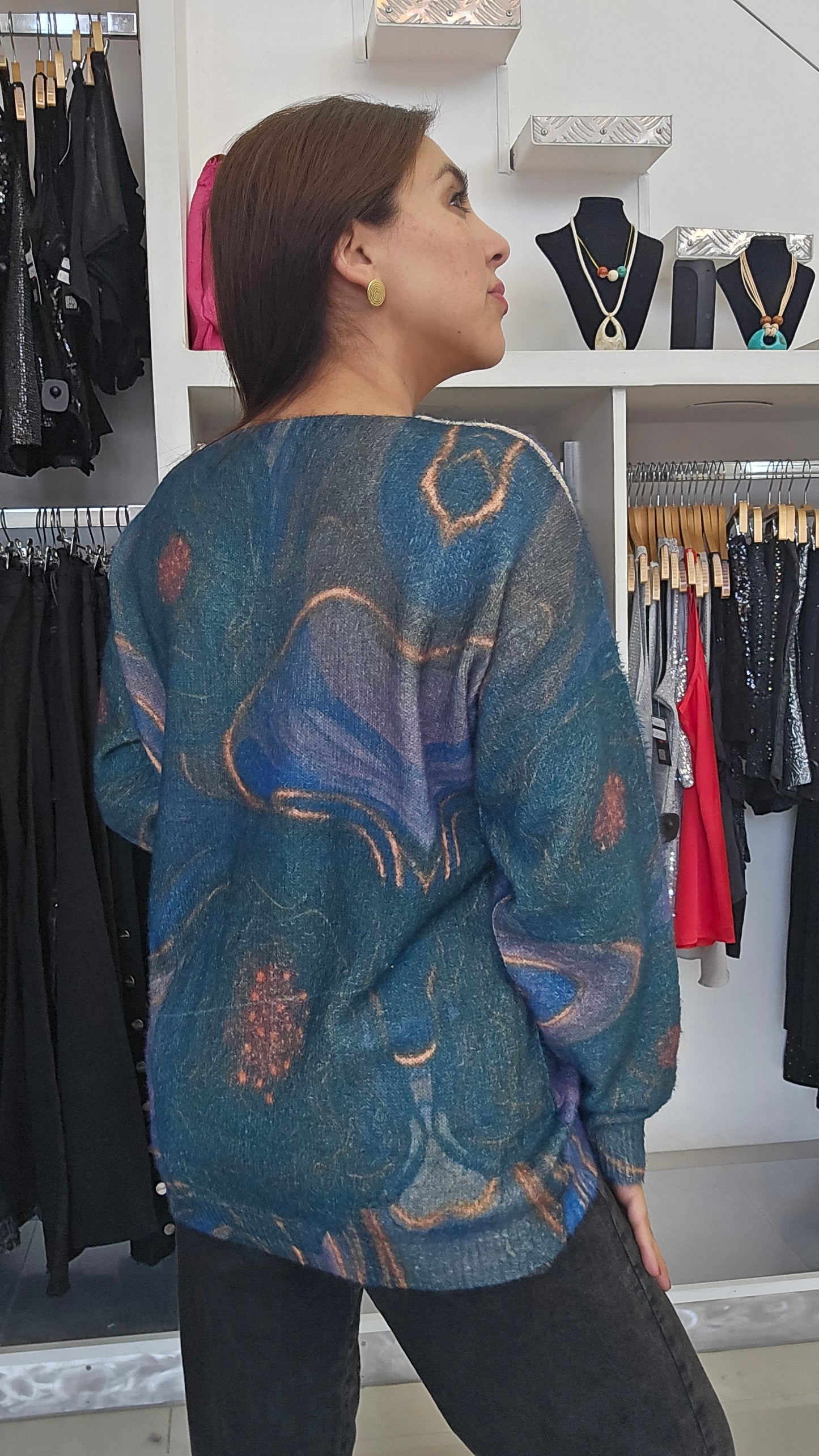 Sweater tipo cachemira