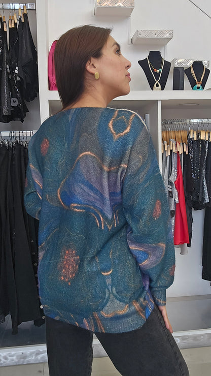 Sweater tipo cachemira