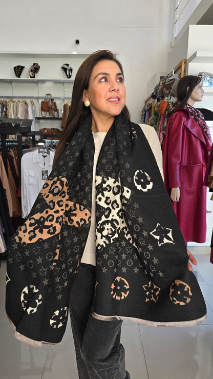 Pashimina reversible Luxe