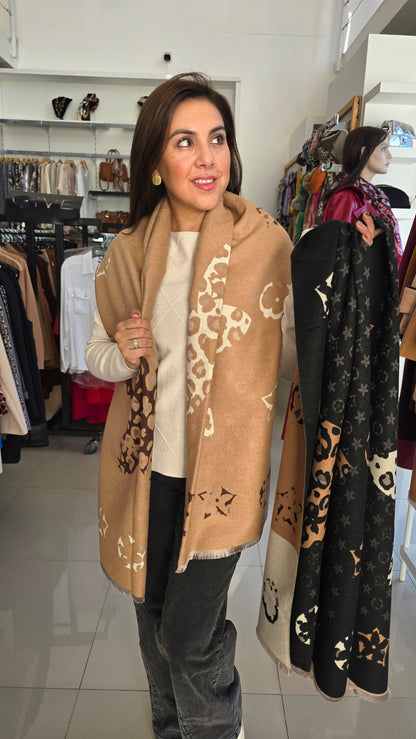 Pashimina reversible Luxe