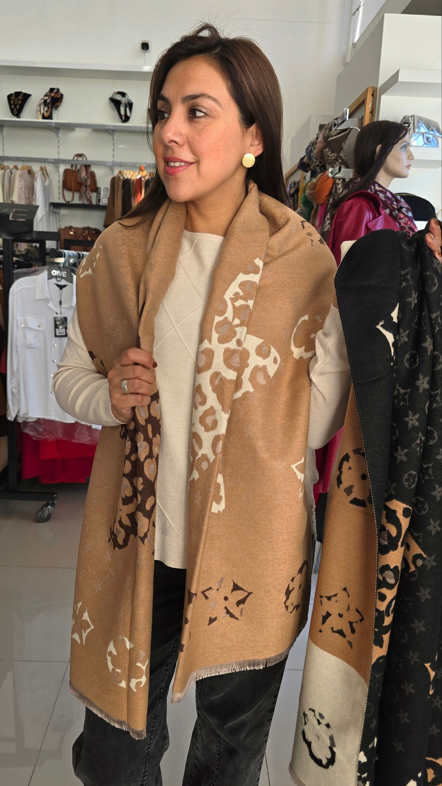 Pashimina reversible Luxe