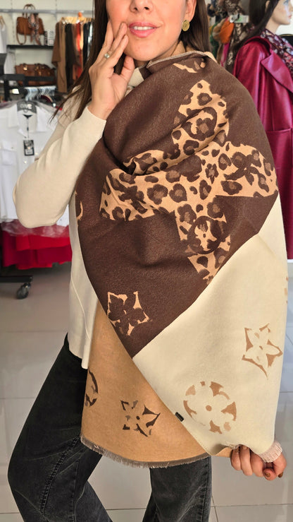 Pashimina reversible Luxe