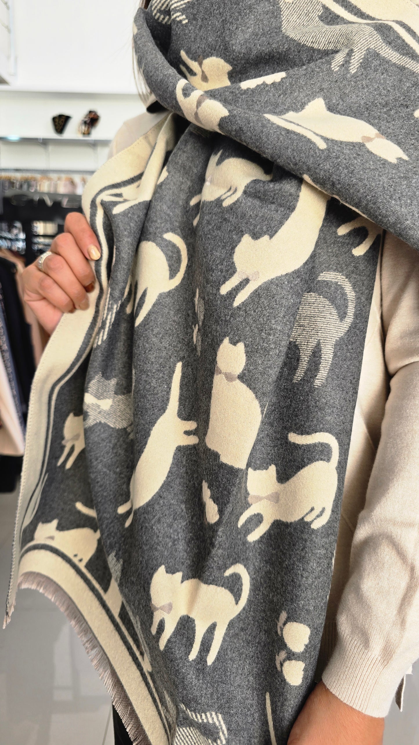 Pashimina reversible Cat