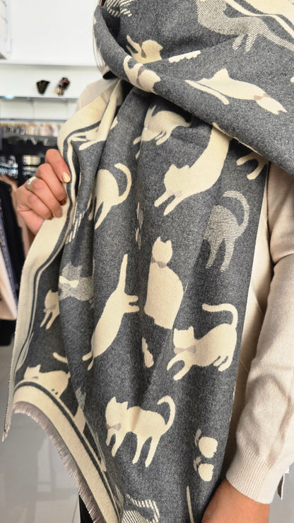Pashimina reversible Cat