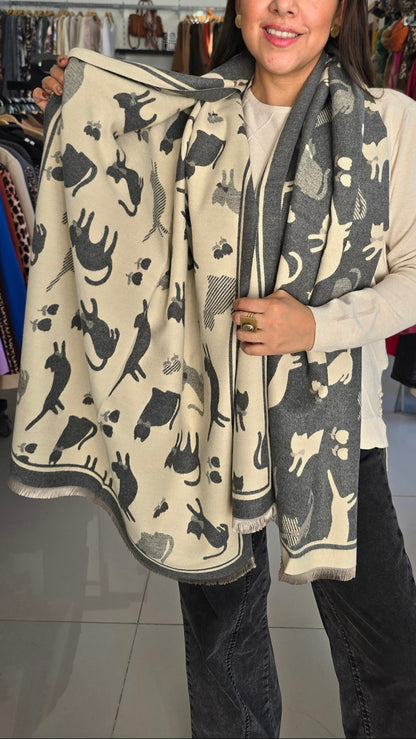 Pashimina reversible Cat