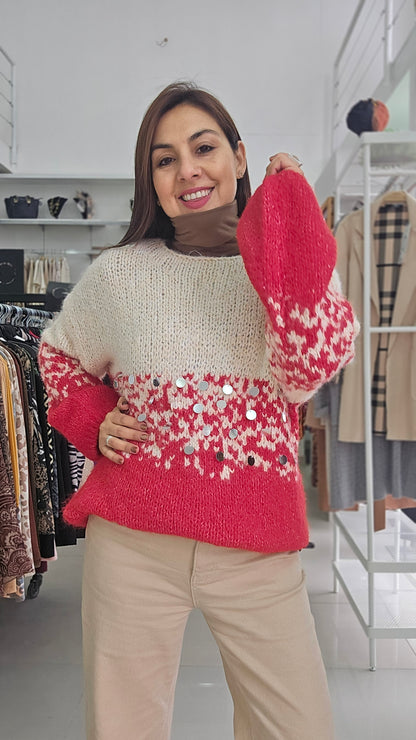 Sweater bicolor