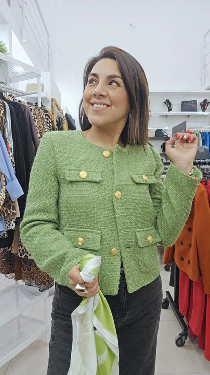Blazer corto lanilla