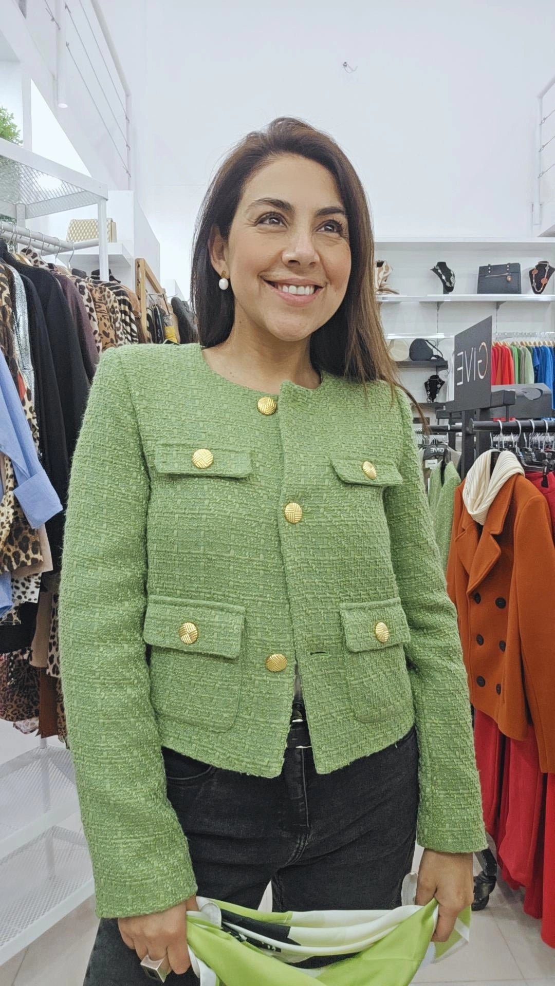 Blazer corto lanilla
