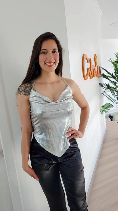 Top brillante en punta