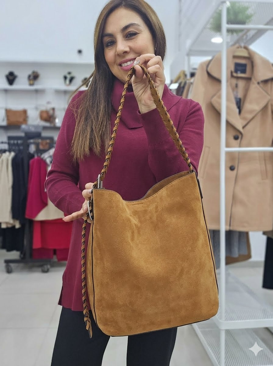 Cartera de Gamuza