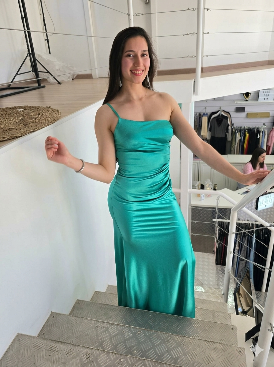 Vestido de fiesta satinado