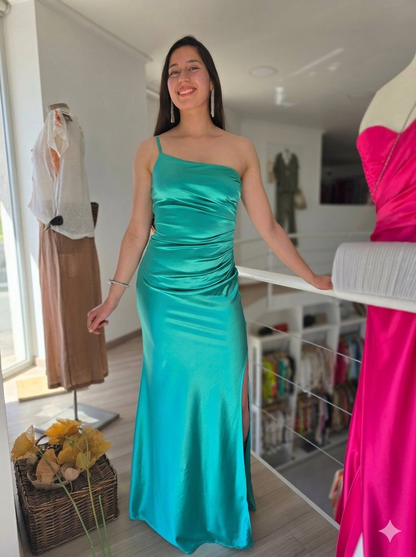 Vestido de fiesta satinado
